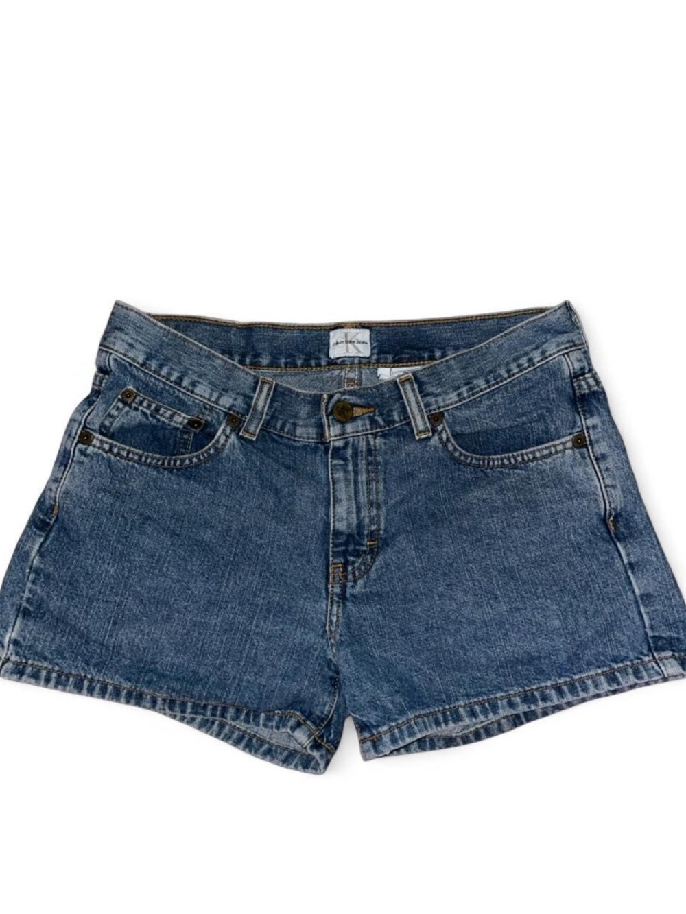 Calvin Klein Medium Blue Denim Jean Shorts